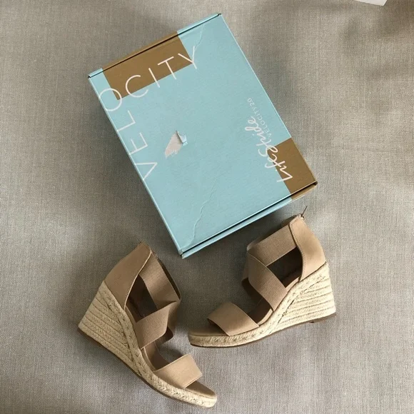 LifeStride Womens Thrive Strappy Espadrille Wedge Sandal, Taupe, 8 US - Picture 3 of 14